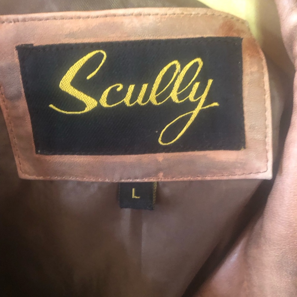 Scully Chestnut Brown Leather Fringe Jacket - Picture 6 of 6